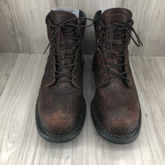 Red Wing Steel Toe Boots Men\'s Size 13 Brown Leather Work Shoes main image 5